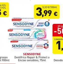 Hiperber SENSODYNE Dentifrico Repair & Protect o Encías sensibles oferta