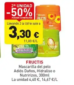 Hiperber FRUCTIS Mascarilla del pelo Adiós Daños, Hidraliso o Nutririzos oferta