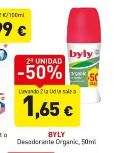 Hiperber BYLY Desodorante Organic oferta