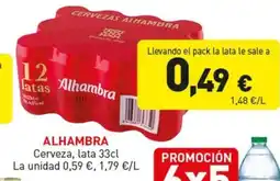 Hiperber ALHAMBRA Cerveza, lata oferta