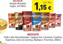 Hiperber NESCAFÉ Café Latte Descafeinado, Cappuccino, Caramel, Cookies, Espresso, Zero sin lactosa, Baileys o Tiramisú oferta