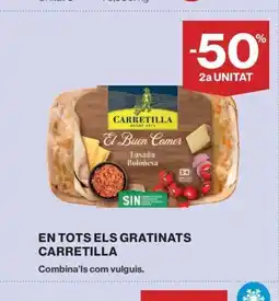 Hipercor CARRETILLA En tots els gratinats oferta