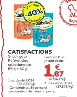 Kiwoko CATISFACTIONS Snack gato Referencias seleccionadas oferta