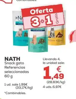 Kiwoko NATH Snack gato Referencias seleccionadas oferta