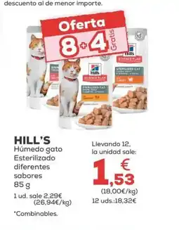 Kiwoko HILL'S Húmedo gato Esterilizado diferentes sabores oferta