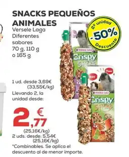 Kiwoko VERSELE LAGA Snacks pequeños animales oferta