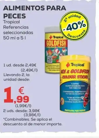 TROPICAL Alimentos para peces