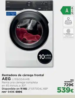 El Corte Inglés AEG Rentadora de càrrega frontal LFE6G54H4B oferta