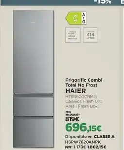 El Corte Inglés HAIER Frigorífic Combi Total No Frost HTR3620CNMG oferta