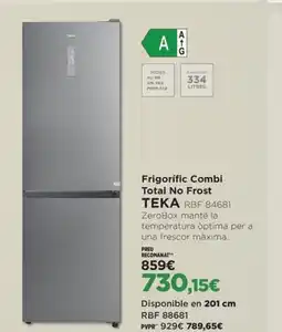 El Corte Inglés TEKA Frigorífic Combi Total No Frost RBF 88681 oferta