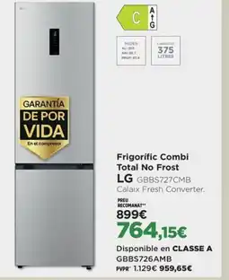 El Corte Inglés LG Frigorífic Combi Total No Frost GBBS727CMB oferta