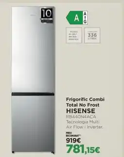 El Corte Inglés HISENSE Frigorífic Combi Total No Frost RB440N4ACA Tecnologia Multi oferta