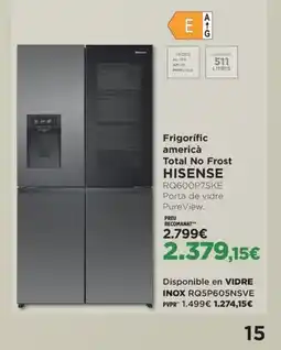 El Corte Inglés HISENSE Frigorífic americà Total No Frost RQ600P7SKE oferta