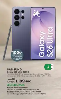 El Corte Inglés SAMSUNG Galaxy S26 Ultra 256GB oferta