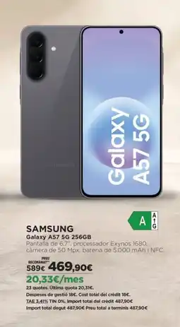 El Corte Inglés SAMSUNG Galaxy A57 5G oferta