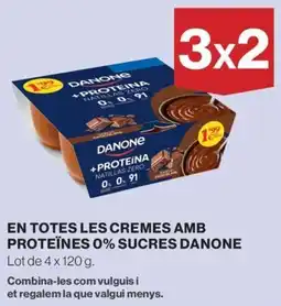Hipercor DANONE En totes les cremes amb proteïnes 0% sucres oferta