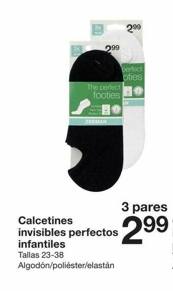 Zeeman Calcetines Invisibles Perfectos Infantiles oferta