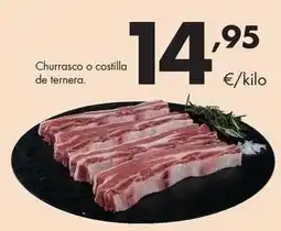 Supermercados Lupa Churrasco o costilla de ternera oferta