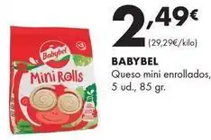 Supermercados Lupa Babybel - queso mini enrollados oferta
