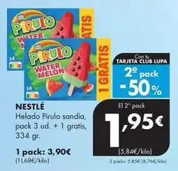 Supermercados Lupa Nestlé - helado pirulo sandia oferta