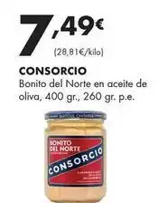 Supermercados Lupa Consorcio - bonito del norte en aceite de oliva oferta
