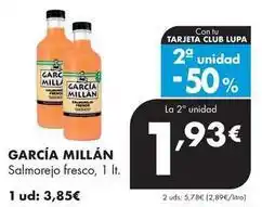 Supermercados Lupa Garcia millan - salmorejo fresco oferta