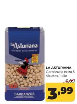 Alimerka La Asturiana garbanzos extra 3 siluetas oferta