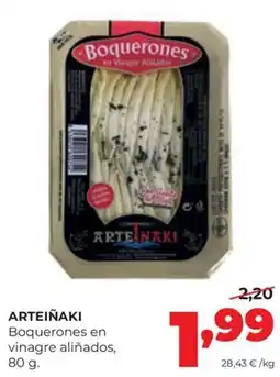 Alimerka Arteiñaki boquerones en vinagre aliñados oferta
