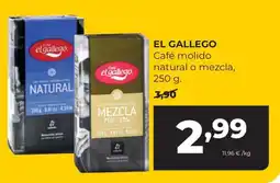 Alimerka El gallego café molido natural o mezcla oferta
