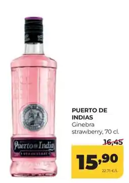 Alimerka Puerto de Indias ginebra strawberry oferta