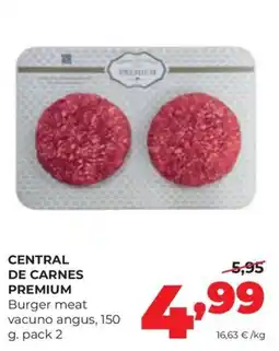 Alimerka Central de Carnes Premium burger meat vacuno angus oferta