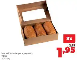 Alimerka Napolitana de york y queso oferta