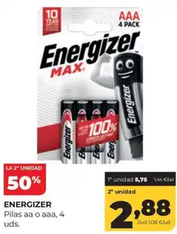 Alimerka Energizer pilas aa o aaa oferta