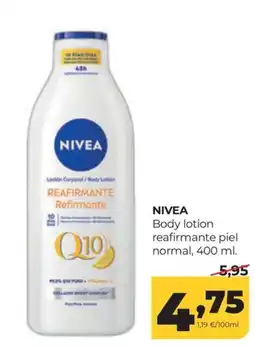 Alimerka Nivea body lotion reaffirmante piel normal oferta