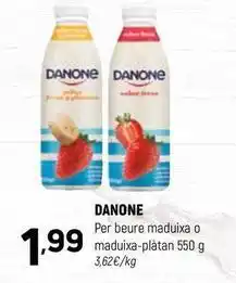 Coviran Danone - per beure maduixa o maduixa-platan oferta