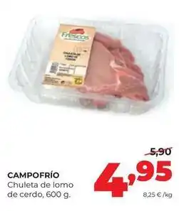 Alimerka Campofrío - chuleta de lomo de cerdo oferta