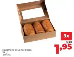 Alimerka Napolitana de york y queso oferta