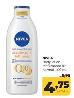 Alimerka Nivea - body lotion reafirmante piel normal oferta