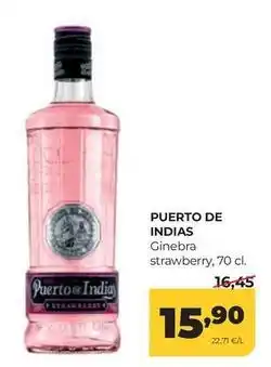 Alimerka Puerto de indias - ginebra strawberry oferta