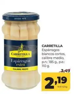 Alimerka Carretilla - esparragos blancos cortos oferta