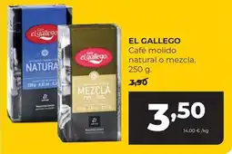 Alimerka El gallego - cafe molido natural o mezcla oferta