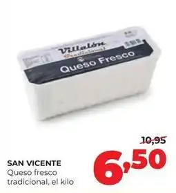 Alimerka San vicente - queso fresco tradicional oferta