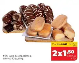 Alimerka Mini xuxo de chocolate o crema oferta