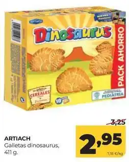 Alimerka Artiach - galletas dinosaurus oferta