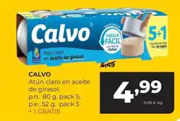 Alimerka Calvo - atun claro en aceite de girasol oferta