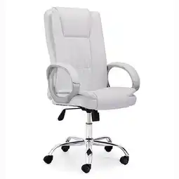 BricoCentro Sillón duke símil piel - blanco oferta