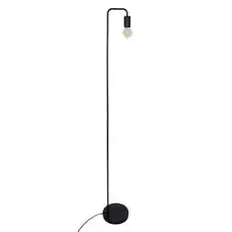 BricoCentro Lámpara pie metal negra h150cm oferta
