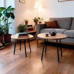 BricoCentro Set 2 mesas munich oferta