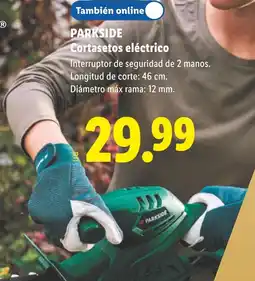 Lidl Parkside cortasetos eléctrico oferta