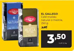 Alimerka El gallego café molido natural o mezcla oferta